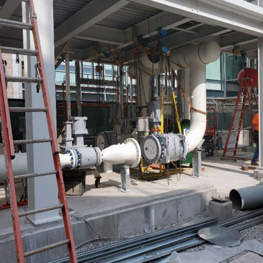 Multi-story regulation station and associated piping - ODIN EPC